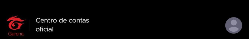 Centro de contas oficial — Garena